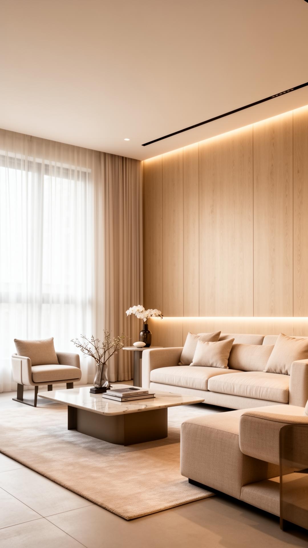 Interior de arquitetura residencial moderna